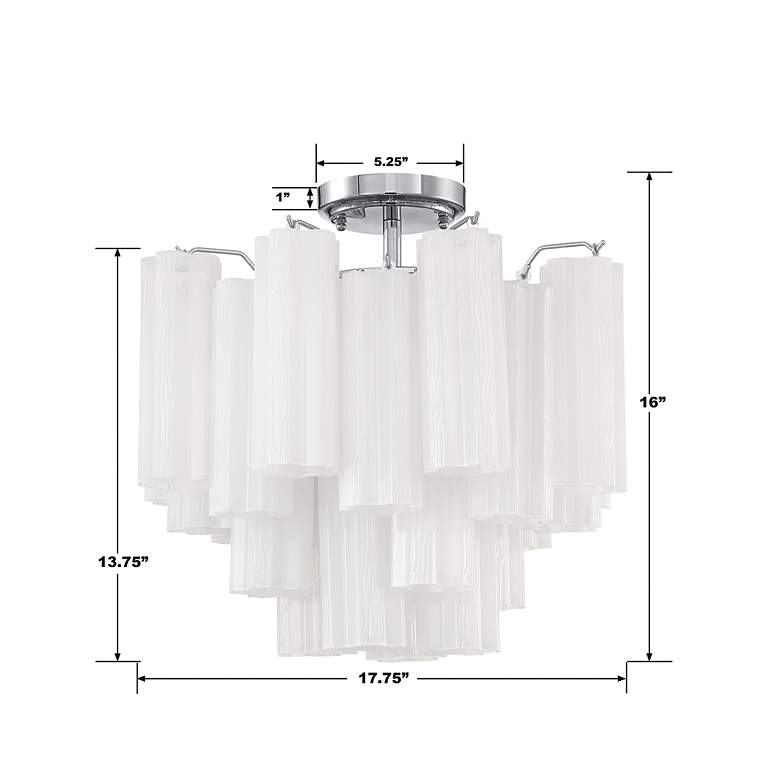 Image 7 Addis 4 Light Polished Chrome Ceiling Mount more views