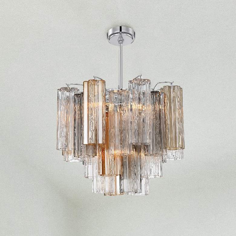 Image 1 Addis 4 Light Polished Chrome Chandelier