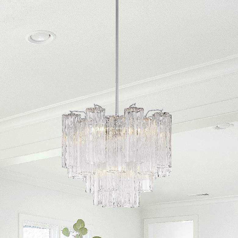 Image 1 Addis 4 Light Polished Chrome Chandelier