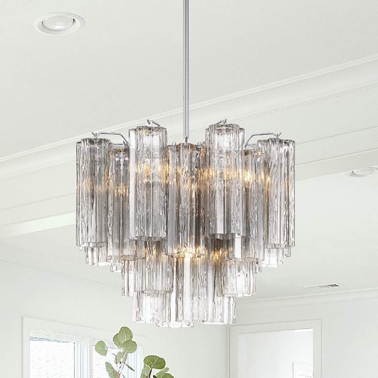Image 1 Addis 4 Light Polished Chrome Chandelier