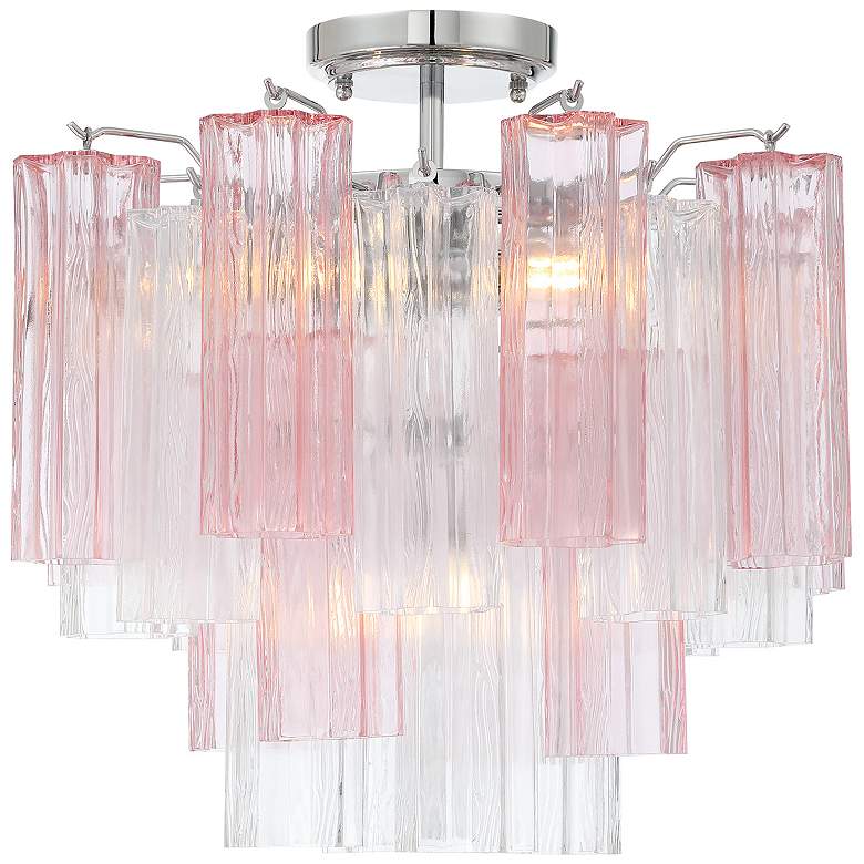 Image 1 Addis 4 Light Polished Chrome Semi Flush Mount