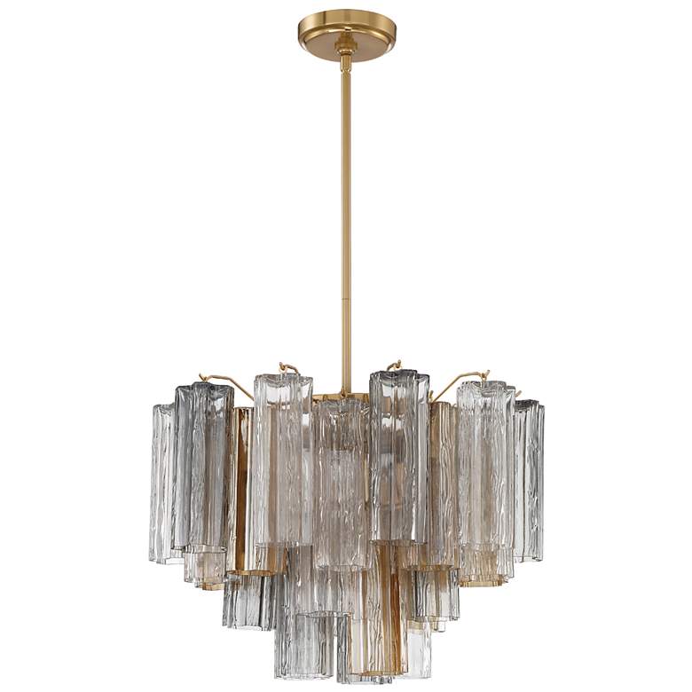 Image 2 Addis 6 Light Aged Brass Chandelier