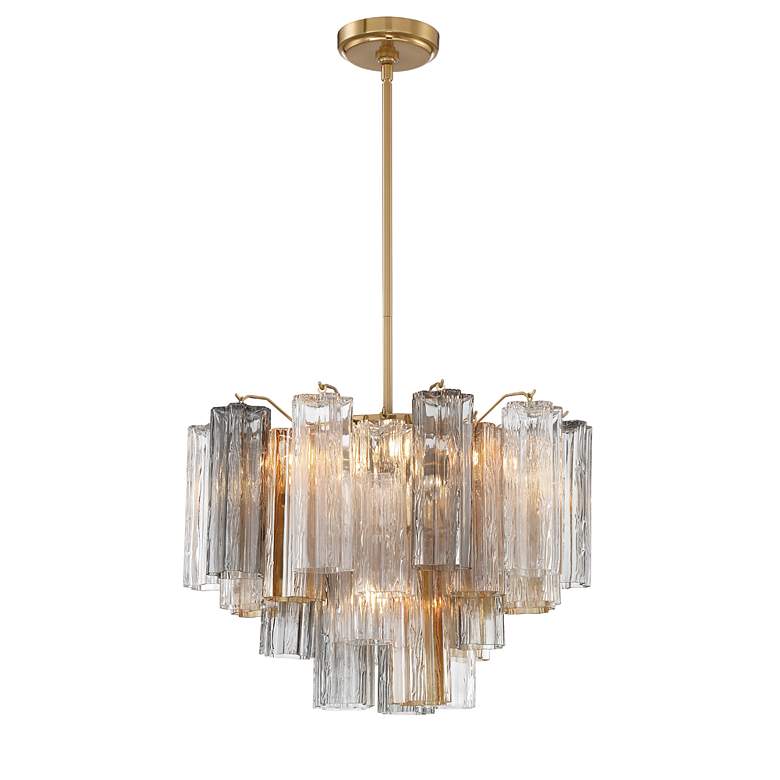 Image 3 Addis 6 Light Aged Brass Chandelier more views