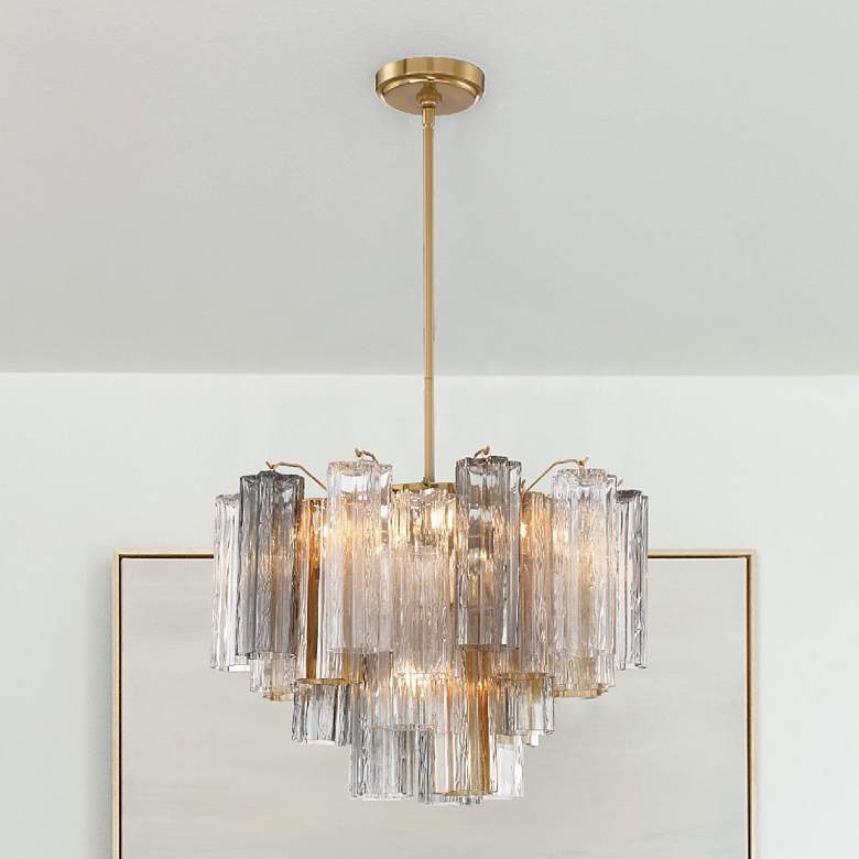 Image 7 Addis 6 Light Aged Brass Chandelier more views