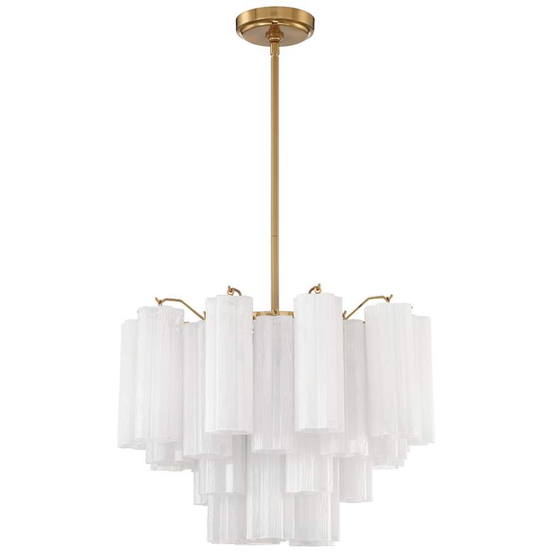 Image 2 Addis 6 Light Aged Brass Chandelier