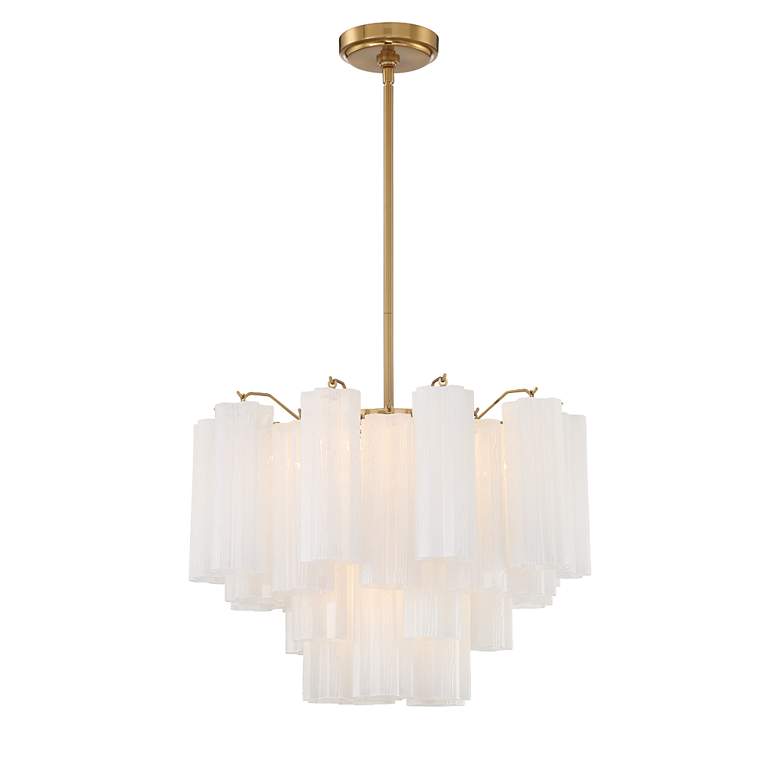 Image 3 Addis 6 Light Aged Brass Chandelier more views