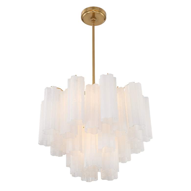 Image 4 Addis 6 Light Aged Brass Chandelier more views