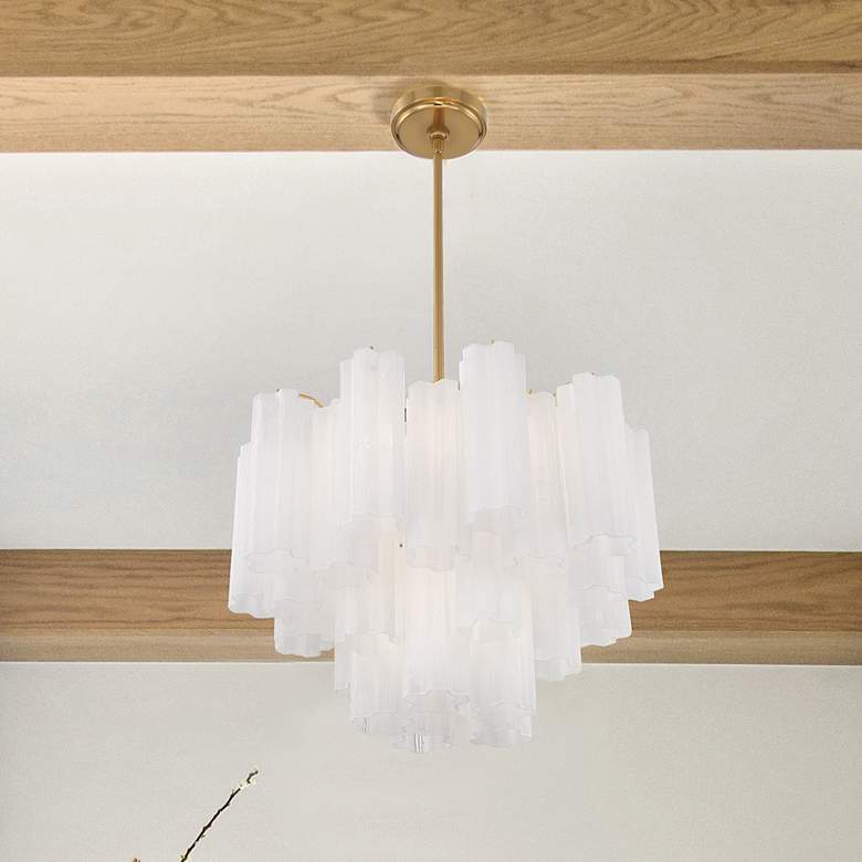 Image 7 Addis 6 Light Aged Brass Chandelier more views
