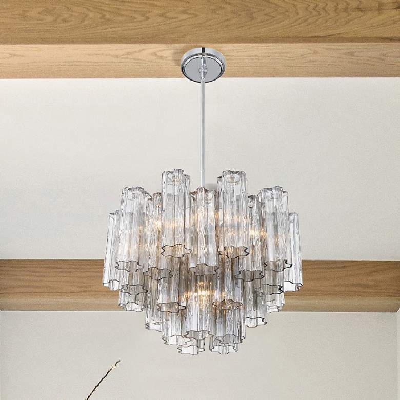Image 7 Addis 6 Light Polished Chrome Chandelier more views