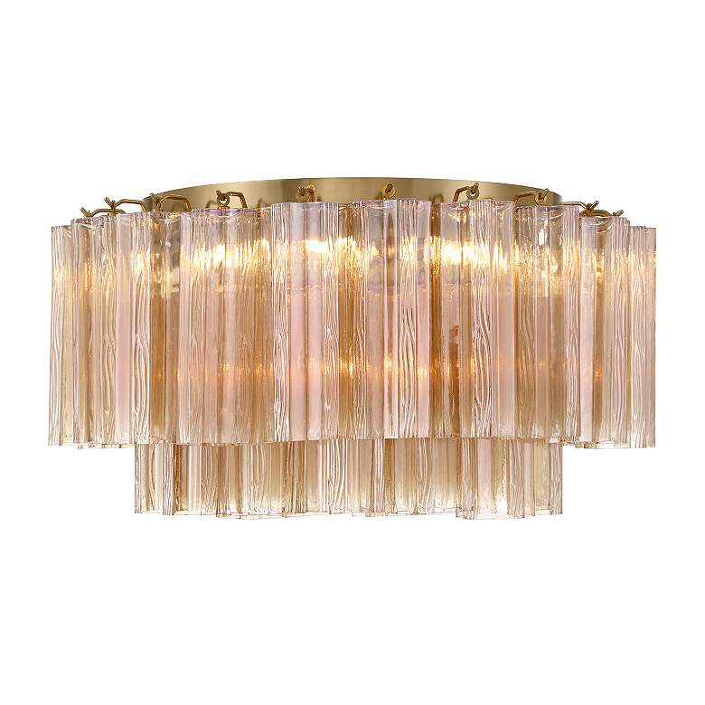 Image 4 Addis 7 Light Aged Brass Flush Mount more views