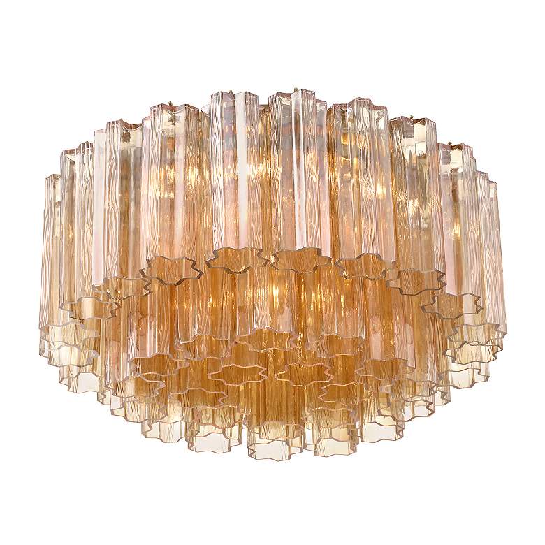 Image 5 Addis 7 Light Aged Brass Flush Mount more views