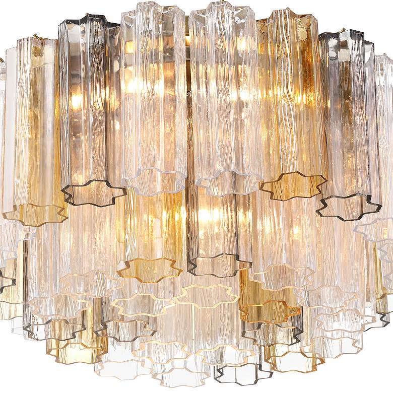 Image 6 Addis 7 Light Aged Brass Flush Mount more views