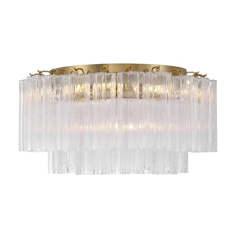 Image 4 Addis 7 Light Aged Brass Flush Mount more views