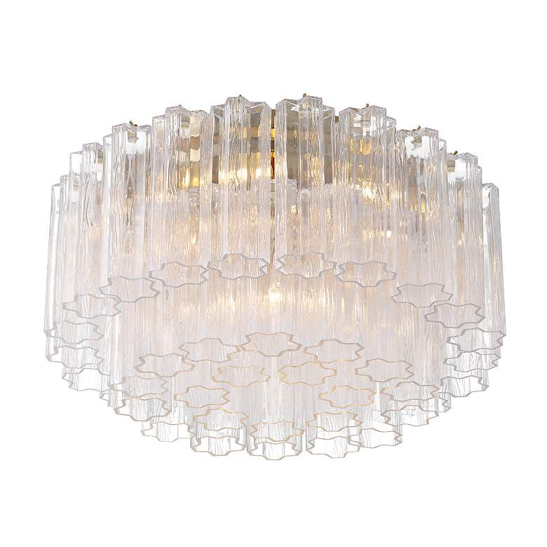 Image 5 Addis 7 Light Aged Brass Flush Mount more views