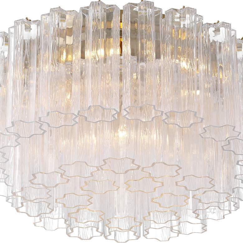 Image 6 Addis 7 Light Aged Brass Flush Mount more views