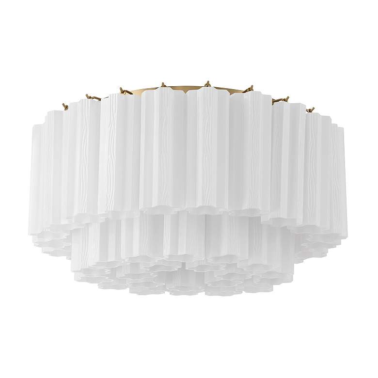 Image 3 Addis 7 Light Aged Brass Flush Mount more views
