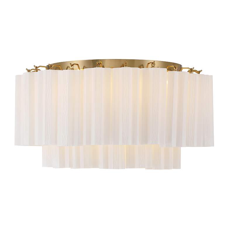 Image 4 Addis 7 Light Aged Brass Flush Mount more views