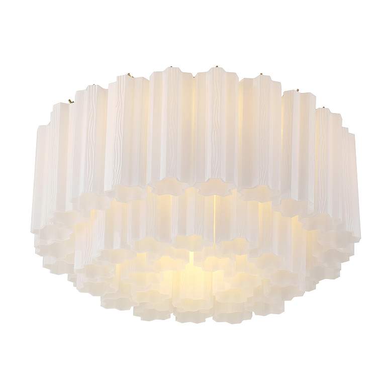 Image 5 Addis 7 Light Aged Brass Flush Mount more views