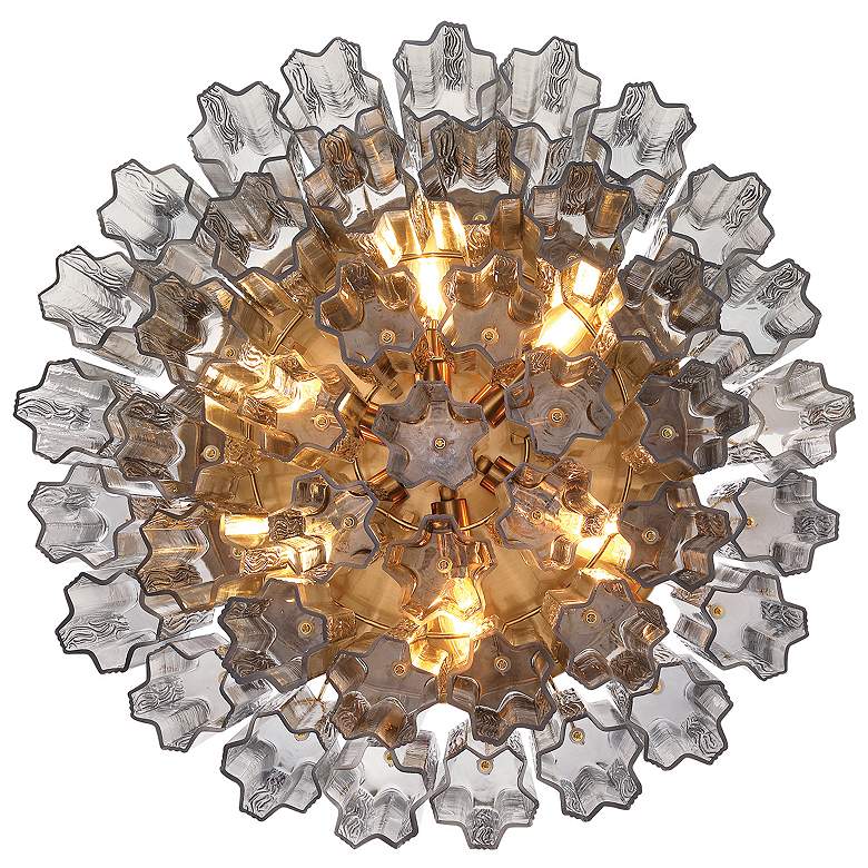 Image 3 Addis 7 Light Aged Brass Flush Mount more views
