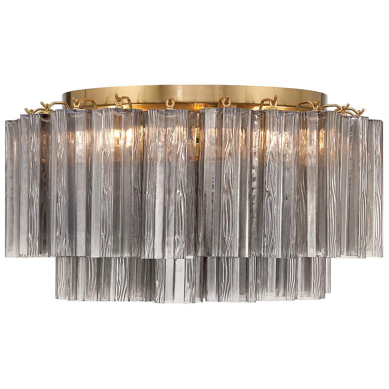 Image 5 Addis 7 Light Aged Brass Flush Mount more views