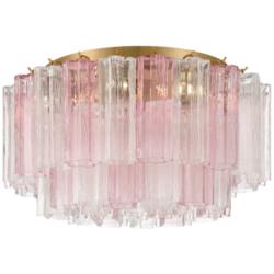 Addis 7 Light Aged Brass Flush Mount