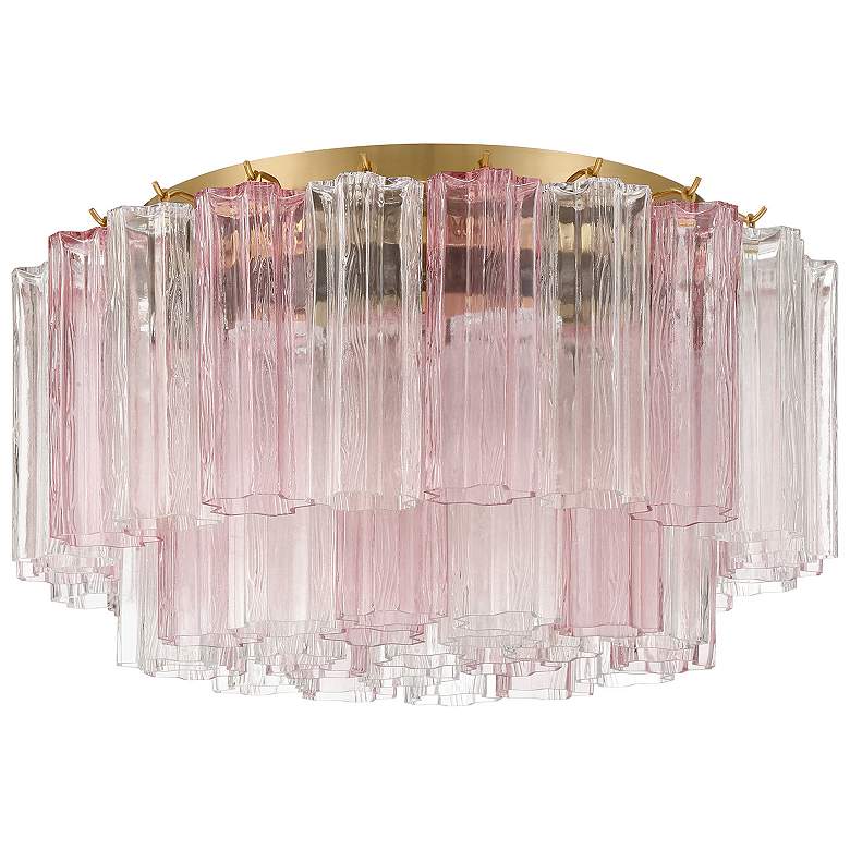 Image 2 Addis 7 Light Aged Brass Flush Mount more views