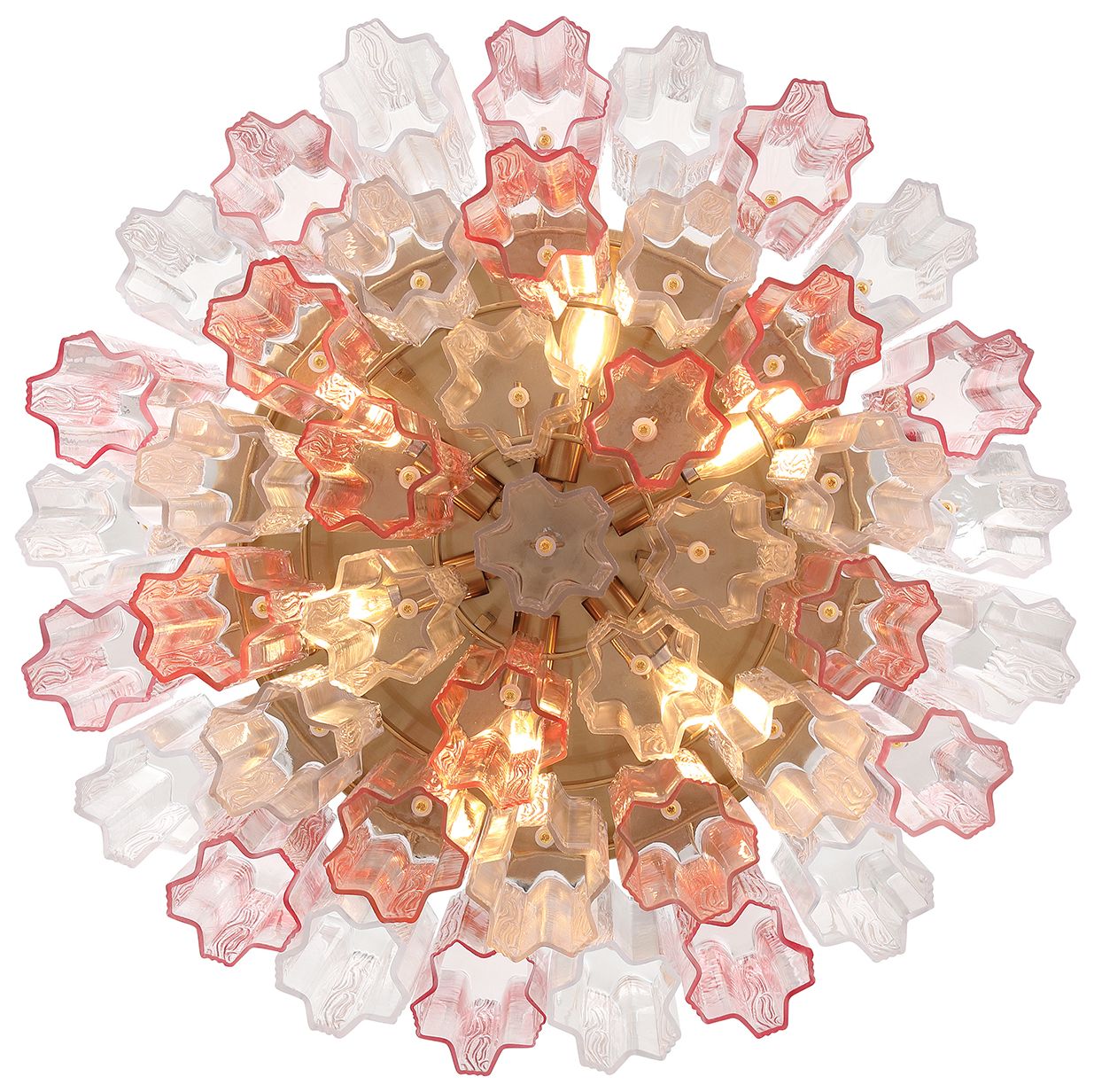 Image 3 Addis 7 Light Aged Brass Flush Mount more views