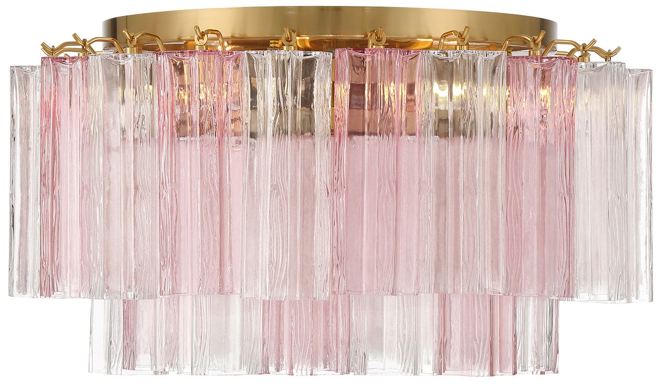 Image 5 Addis 7 Light Aged Brass Flush Mount more views