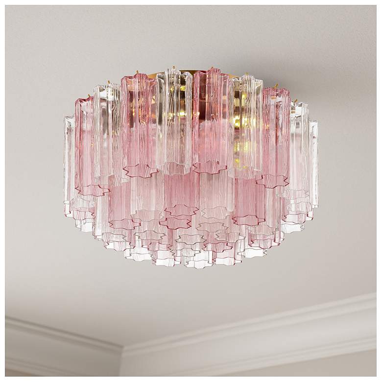 Image 7 Addis 7 Light Aged Brass Flush Mount more views