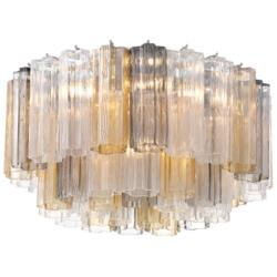 Addis 7 Light Polished Chrome Flush Mount