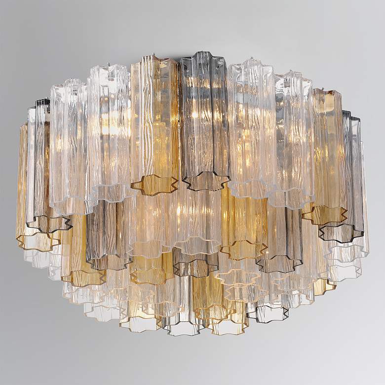 Image 6 Addis 7 Light Polished Chrome Flush Mount more views