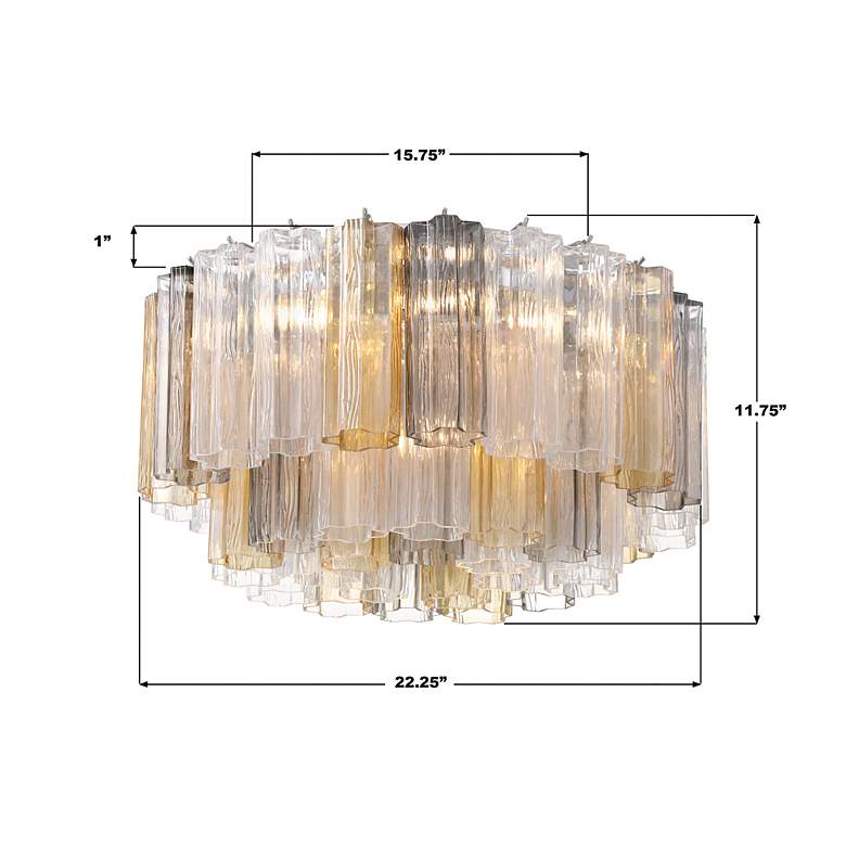 Image 7 Addis 7 Light Polished Chrome Flush Mount more views