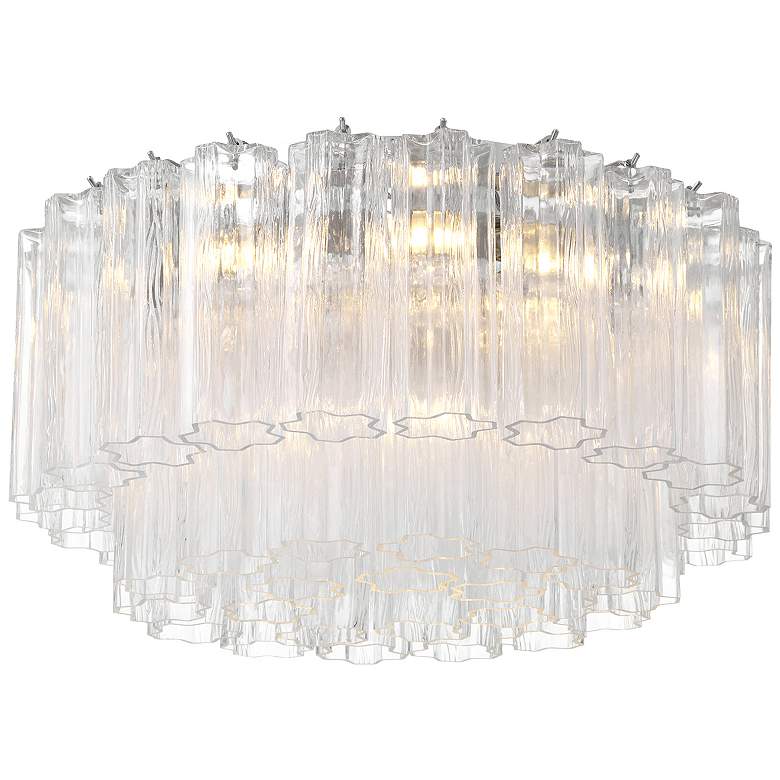 Image 1 Addis 7 Light Polished Chrome Flush Mount