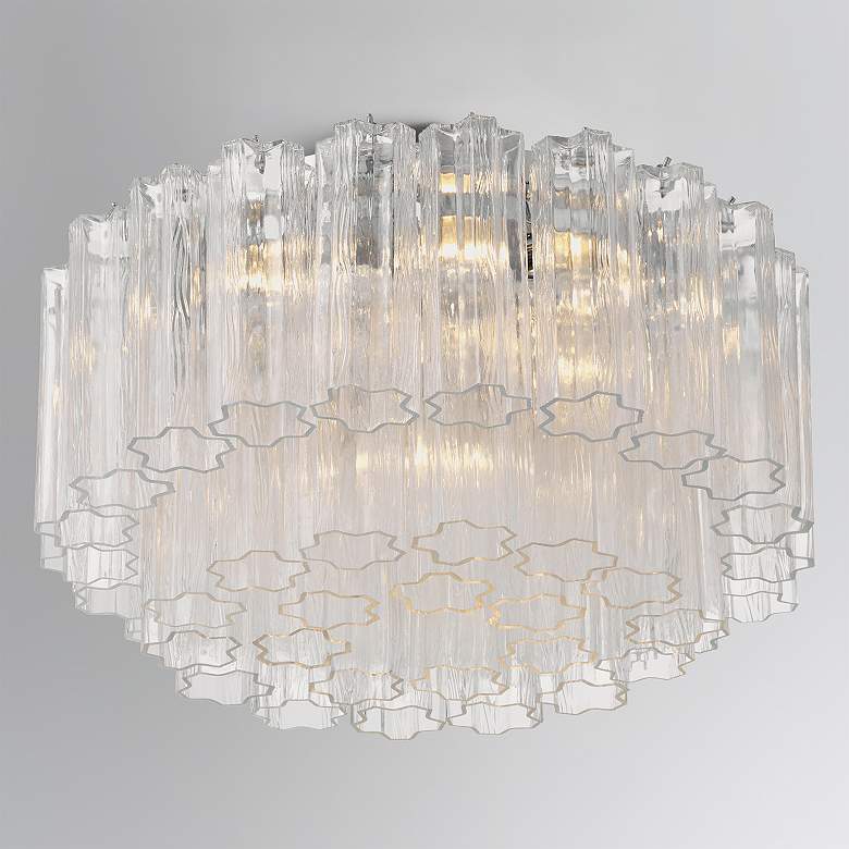 Image 6 Addis 7 Light Polished Chrome Flush Mount more views