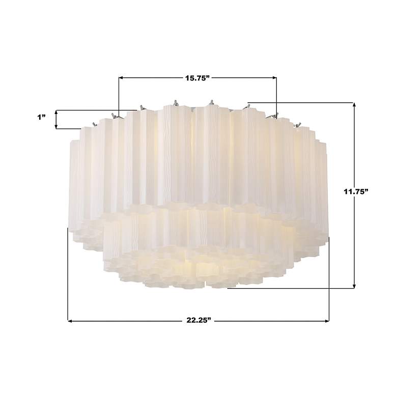 Image 7 Addis 7 Light Polished Chrome Flush Mount more views