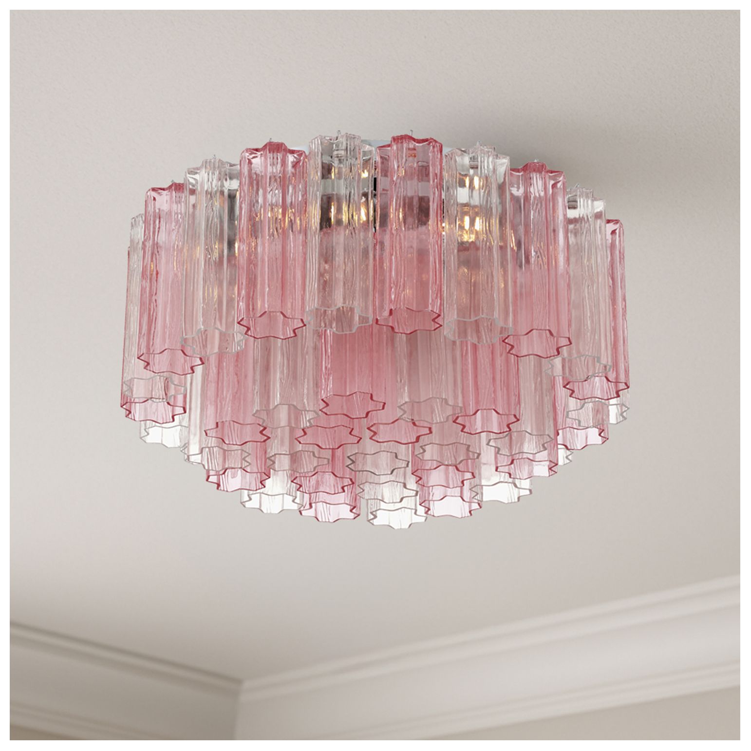 Image 6 Addis 7 Light Polished Chrome Flush Mount more views