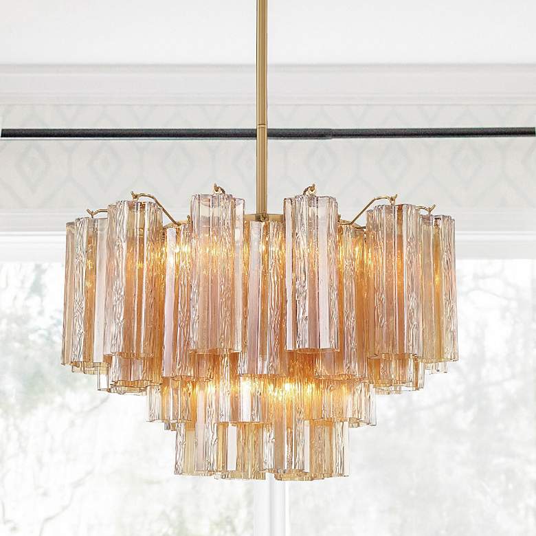 Image 7 Addis 9 Light Aged Brass Chandelier more views