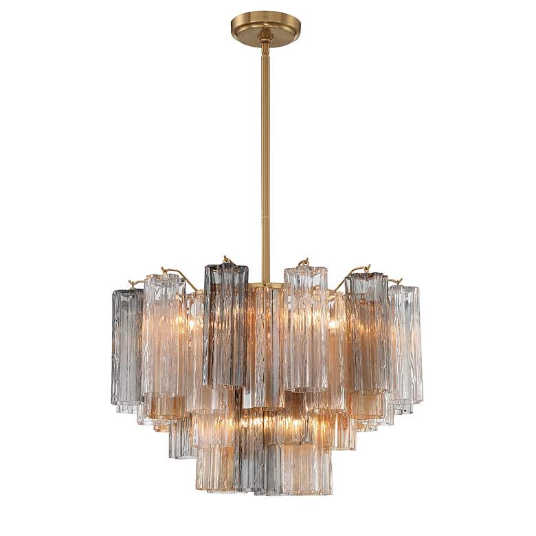 Image 3 Addis 9 Light Aged Brass Chandelier more views