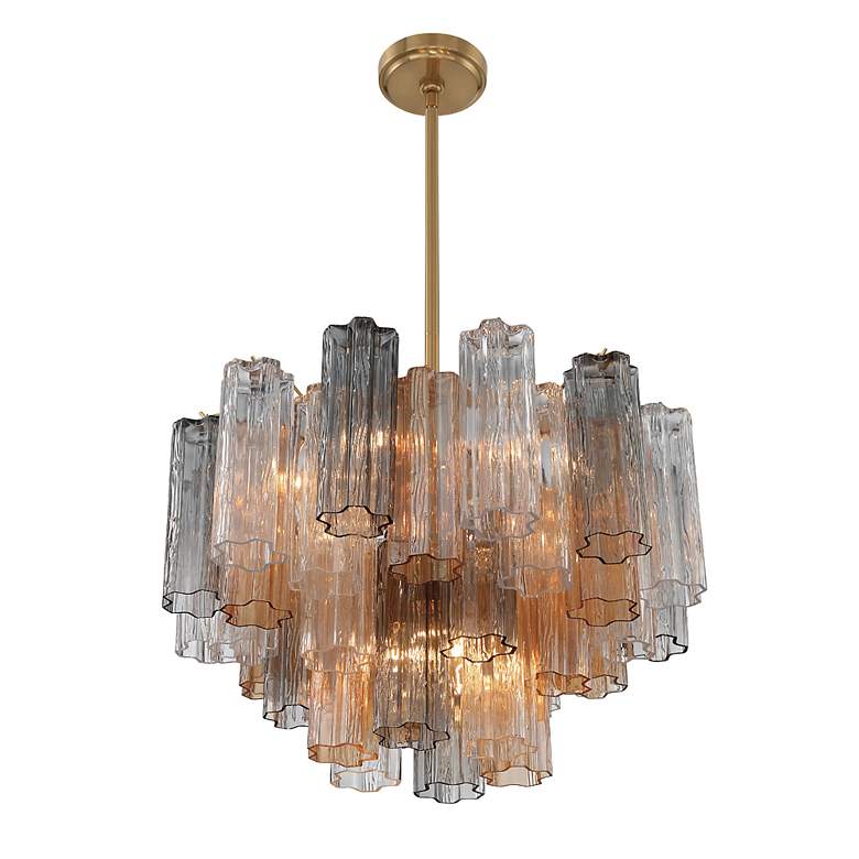 Image 4 Addis 9 Light Aged Brass Chandelier more views
