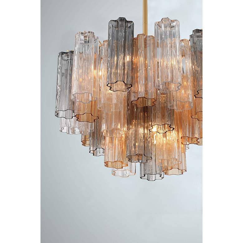 Image 6 Addis 9 Light Aged Brass Chandelier more views