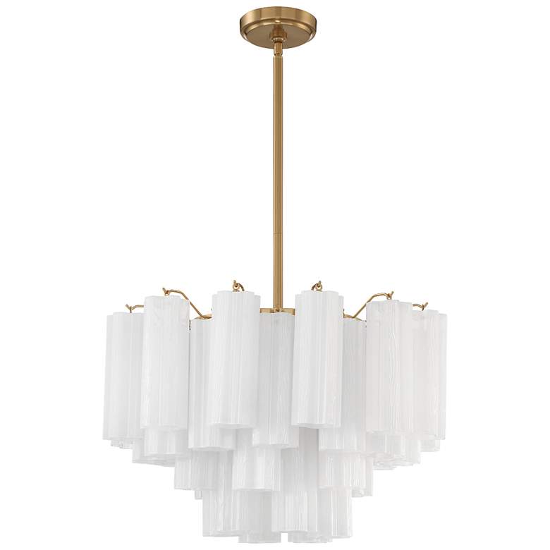Image 2 Addis 9 Light Aged Brass Chandelier