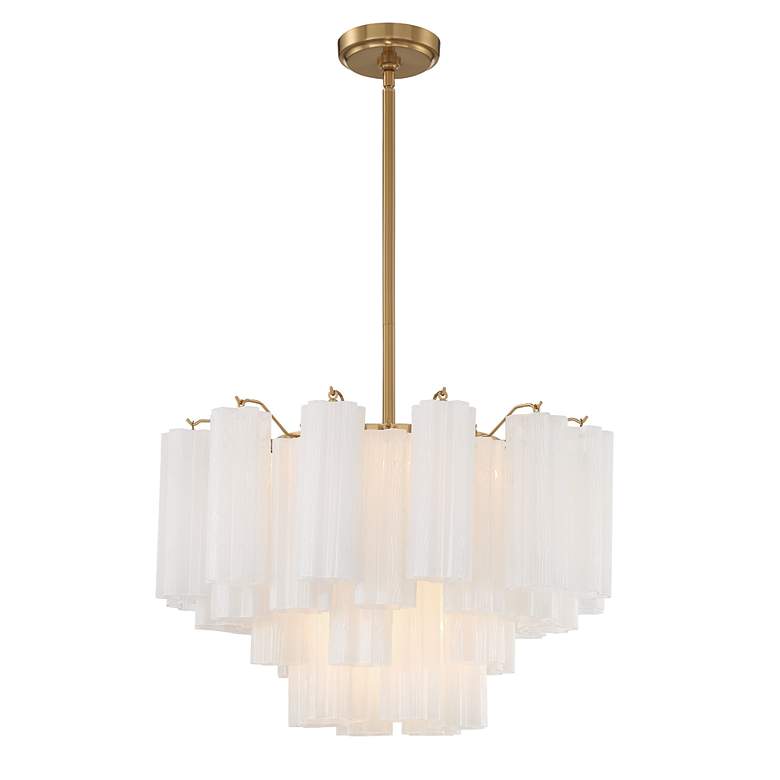 Image 3 Addis 9 Light Aged Brass Chandelier more views