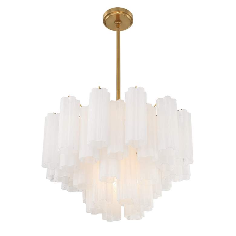 Image 4 Addis 9 Light Aged Brass Chandelier more views