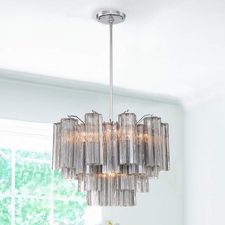 Image 1 Addis 9 Light Polished Chrome Chandelier
