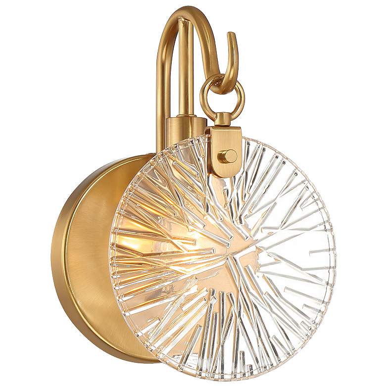 Image 1 Addison 1-Light Bathroom Vanity Light in Warm Brass