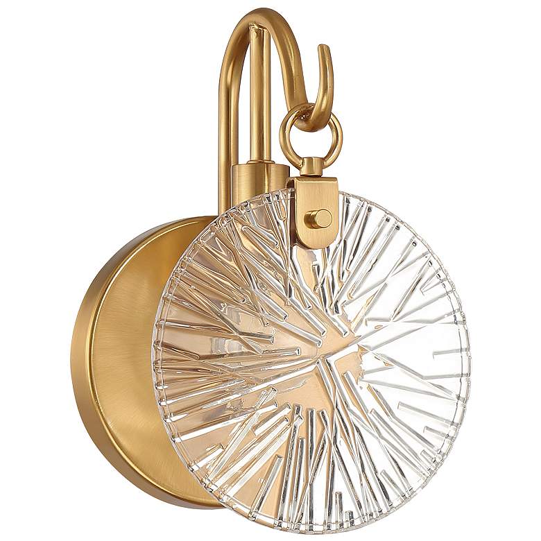 Image 2 Addison 1-Light Bathroom Vanity Light in Warm Brass more views