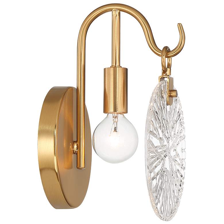 Image 5 Addison 1-Light Bathroom Vanity Light in Warm Brass more views