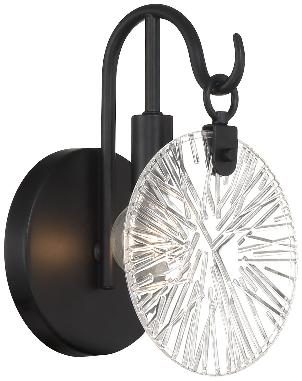 Image 4 Addison 1-Light Wall Sconce in Matte Black more views