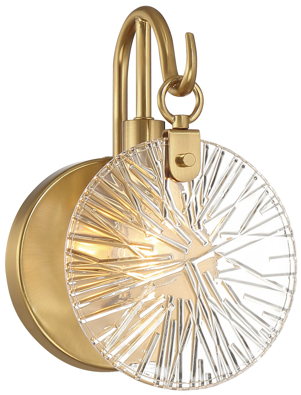 Addison 1-Light Wall Sconce in Warm Brass