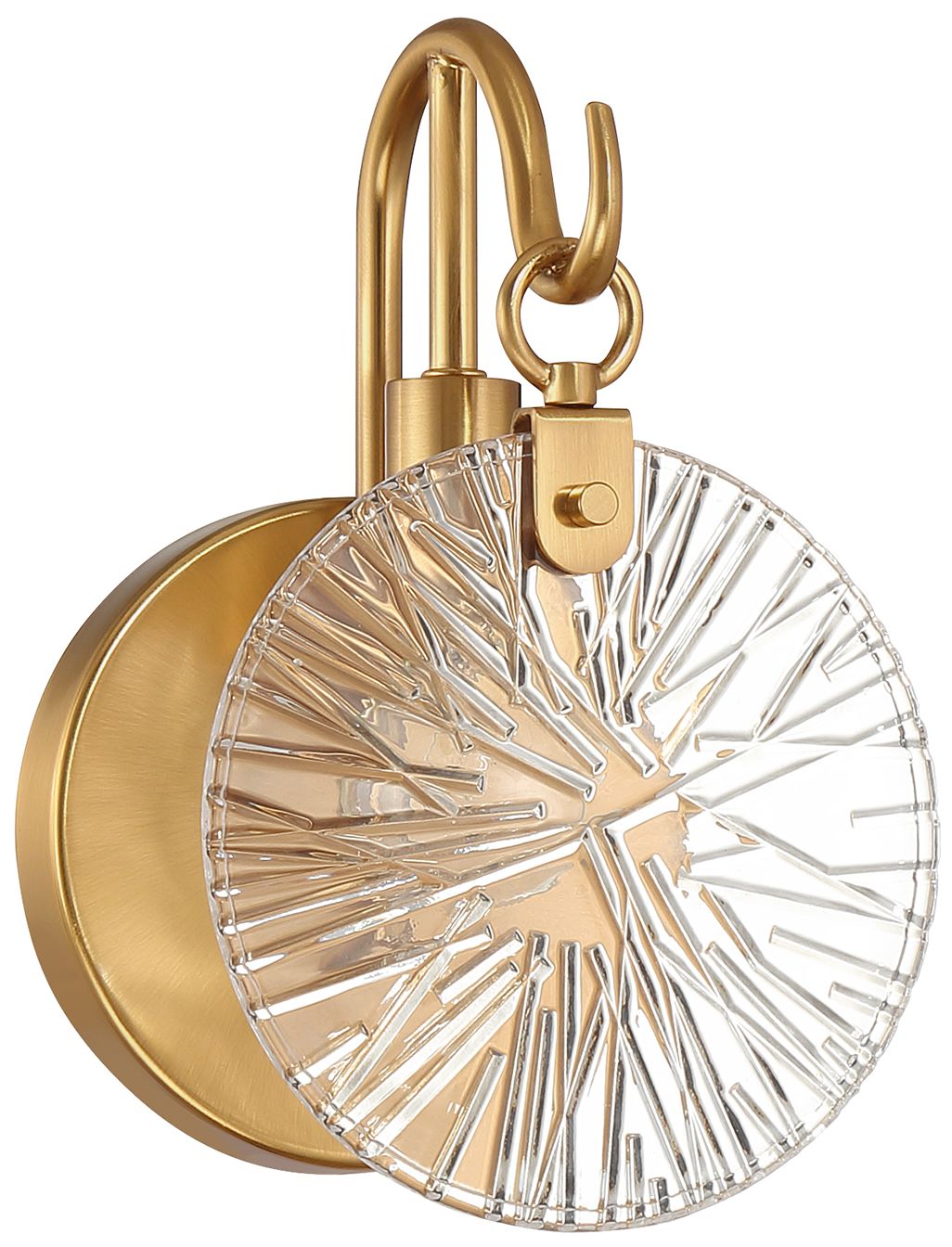 Image 2 Addison 1-Light Wall Sconce in Warm Brass more views